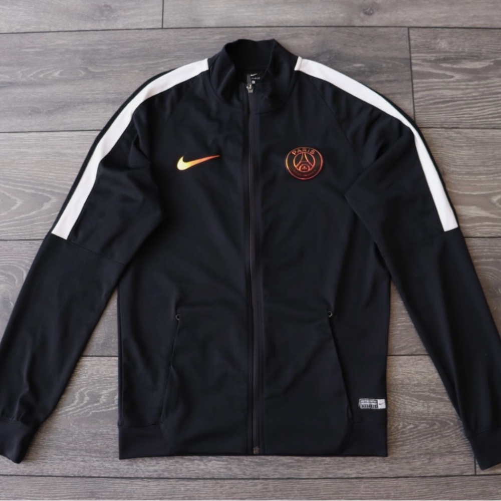 Nike Black Dri-FIT Athletic Top with White Logos